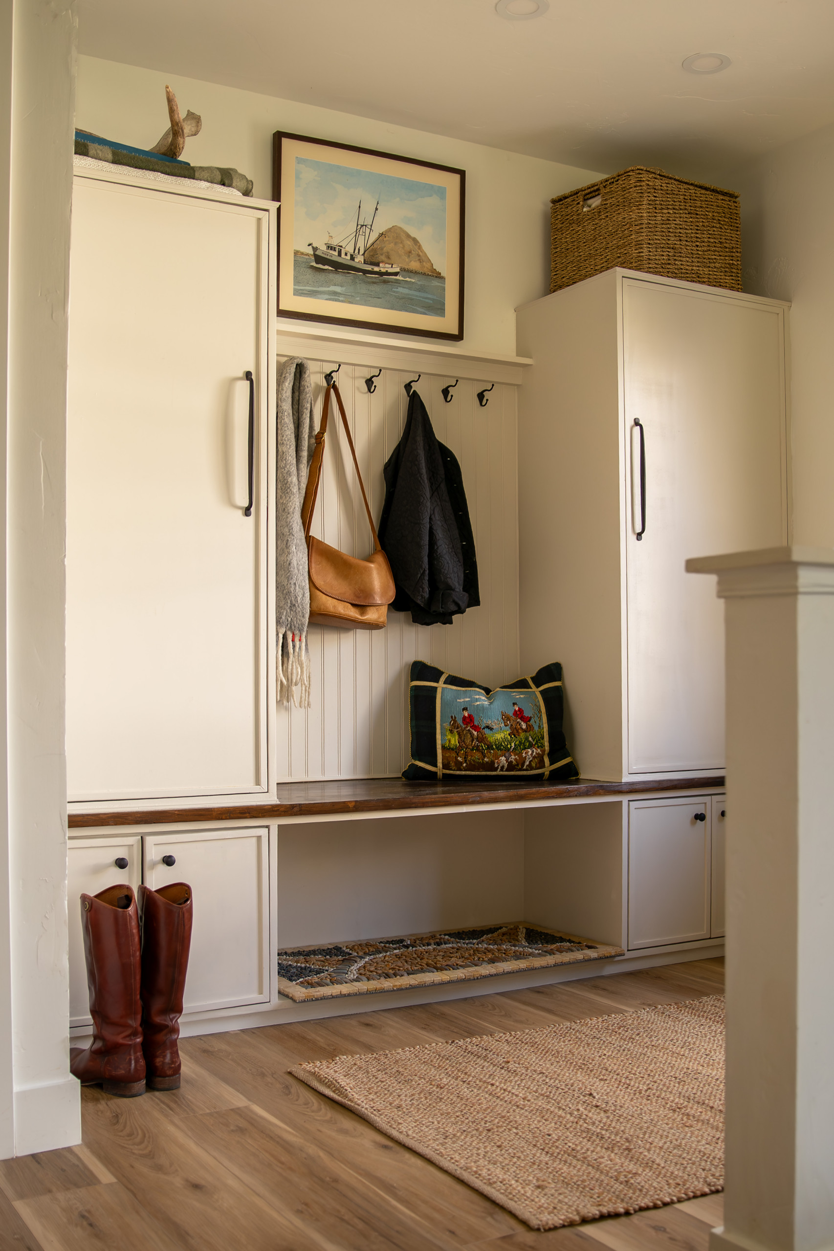modern organic interiors showcased in home tour featuring a entryway snapshot