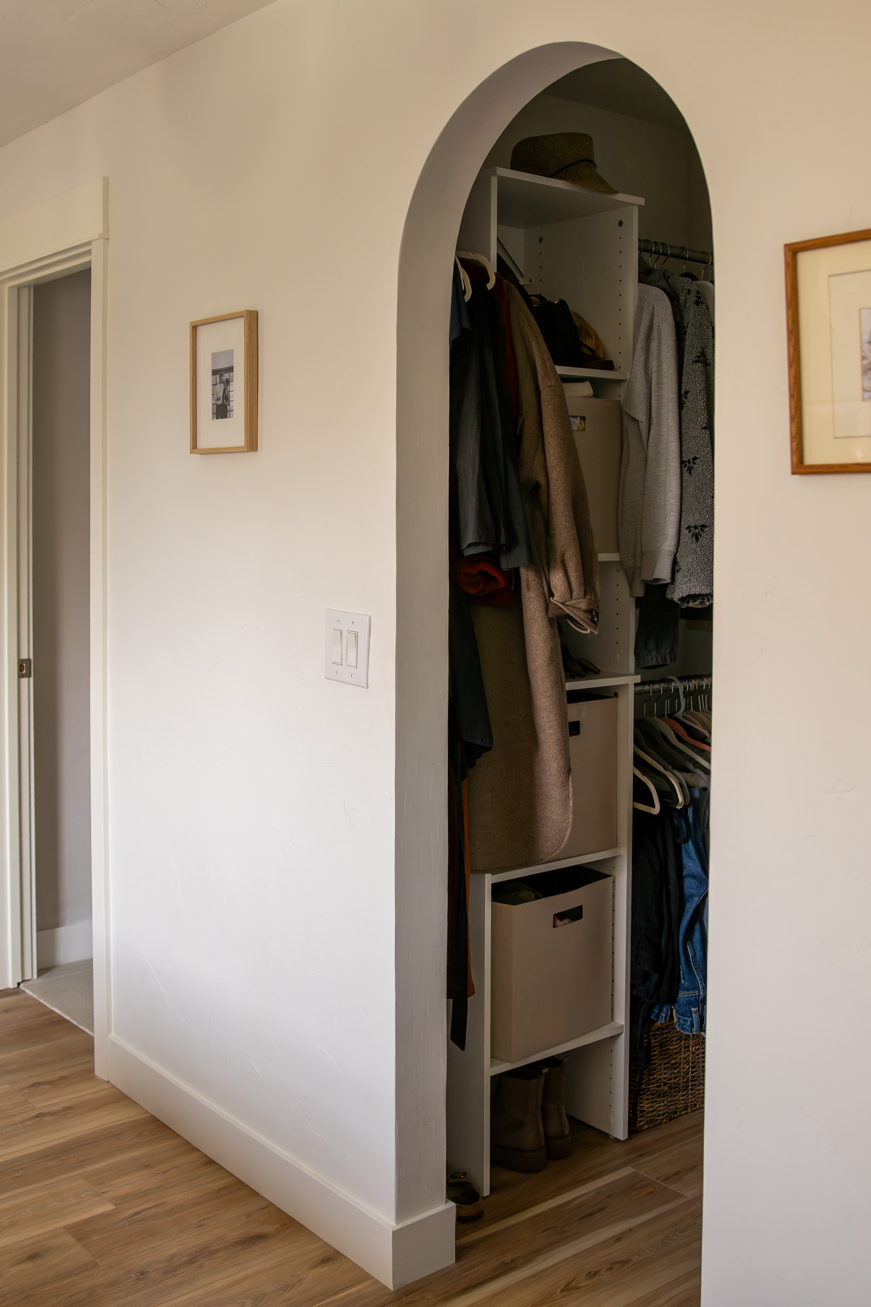 modern organic interiors showcased in home tour featuring a entryway snapshot