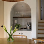 modern organic interiors showcased in home tour featuring a kitchen snapshot