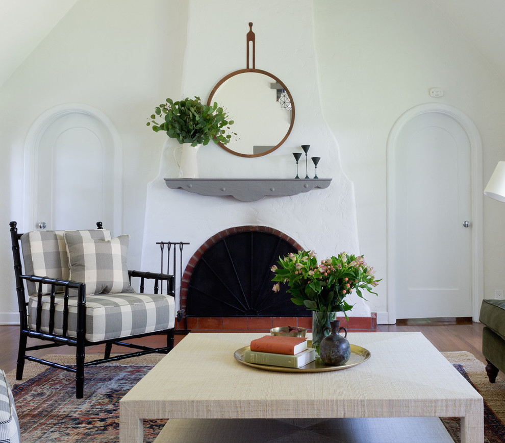 Home tour featuring a california with modern cottage interiors showcasing a living room.