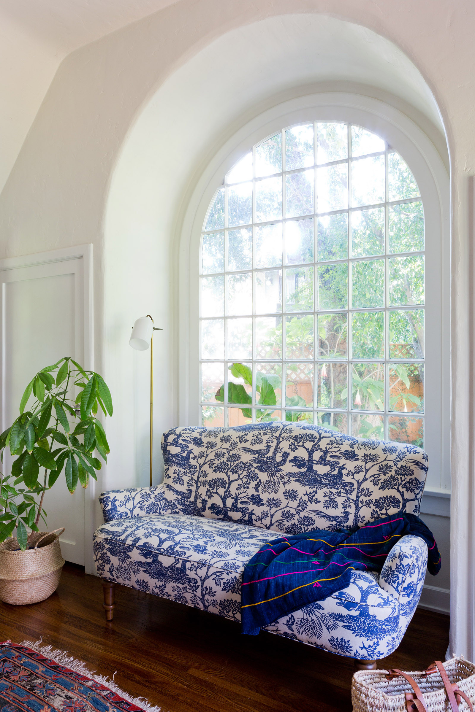 Home tour featuring a california with modern cottage interiors showcasing a bedroom.