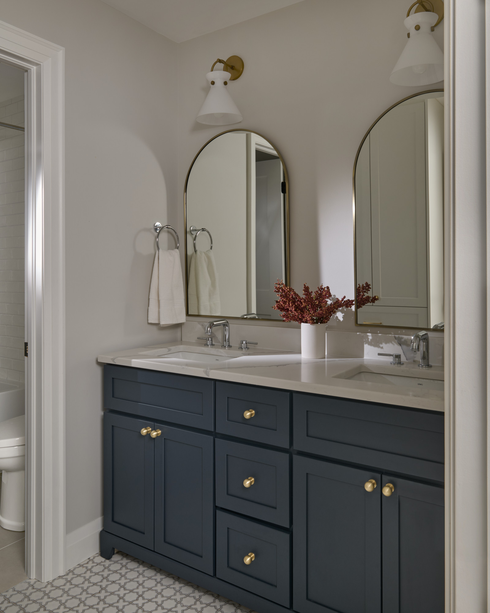 Bathroom from the home tour “Project Roanoke: A Warm and Welcoming Modern Transitional Home Tour in Toronto”