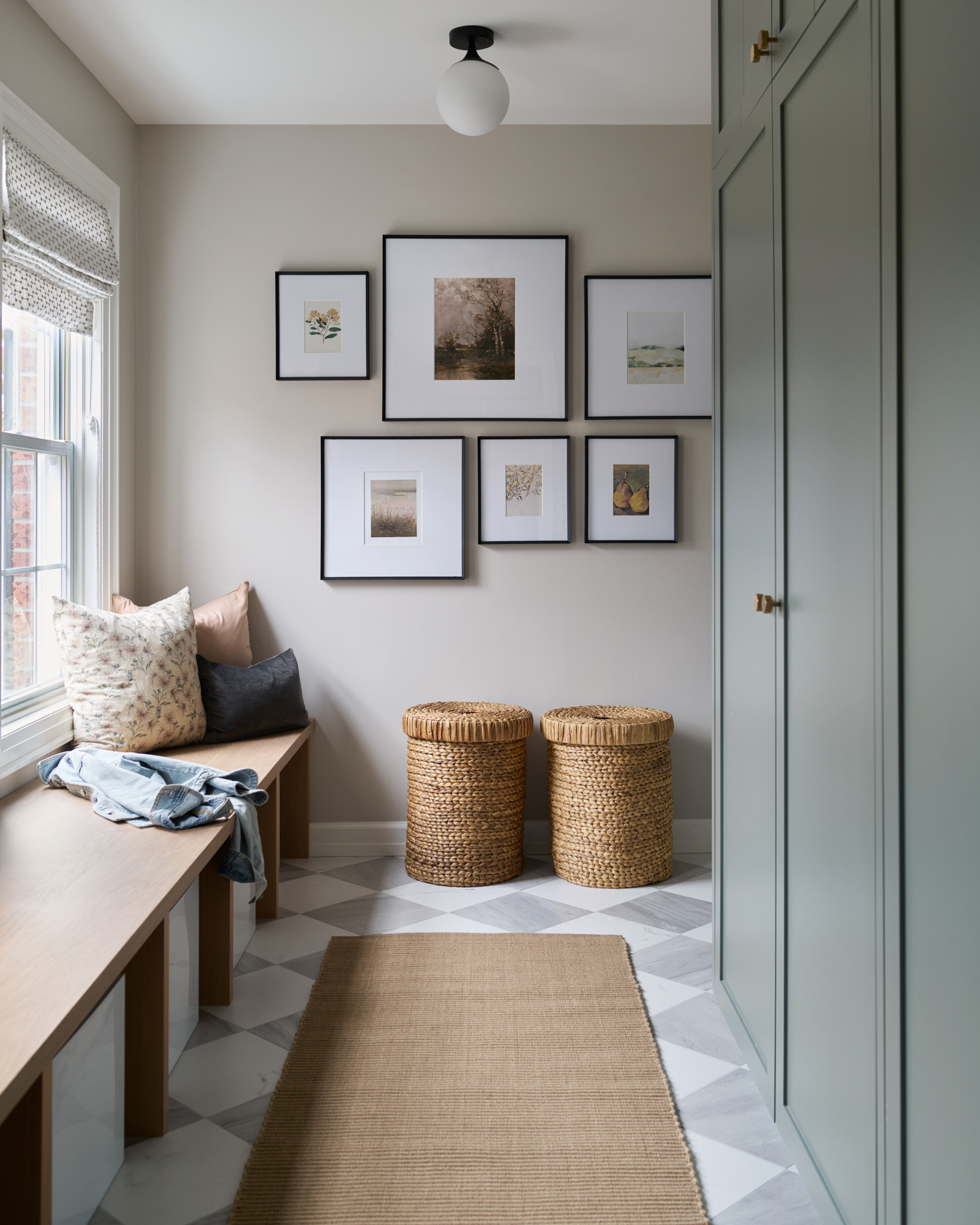 Mudroom from the home tour “Project Roanoke: A Warm and Welcoming Modern Transitional Home Tour in Toronto”