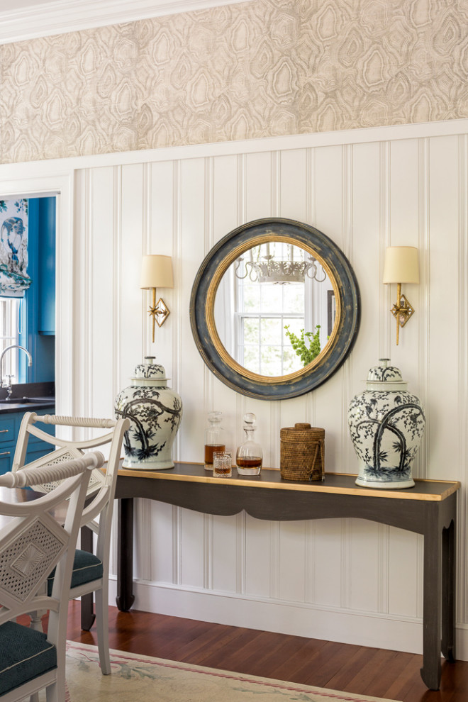 Coastal home tour featuring beach house interiors with a modern take on traditional style fwaturing a entry