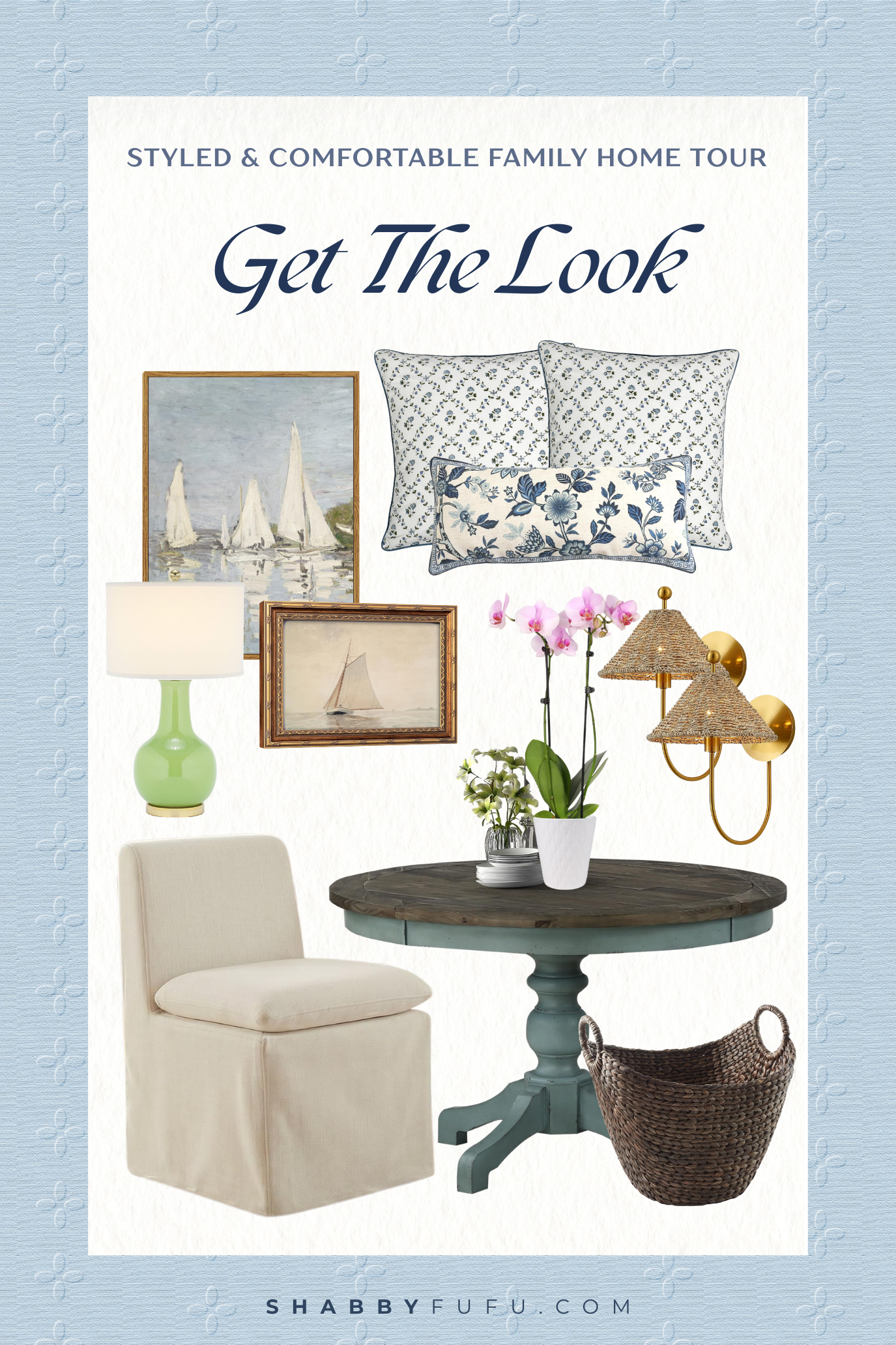 Coastal home tour LTK collage with AMazon decor producs inspired by coastal home decor with beach house interiors