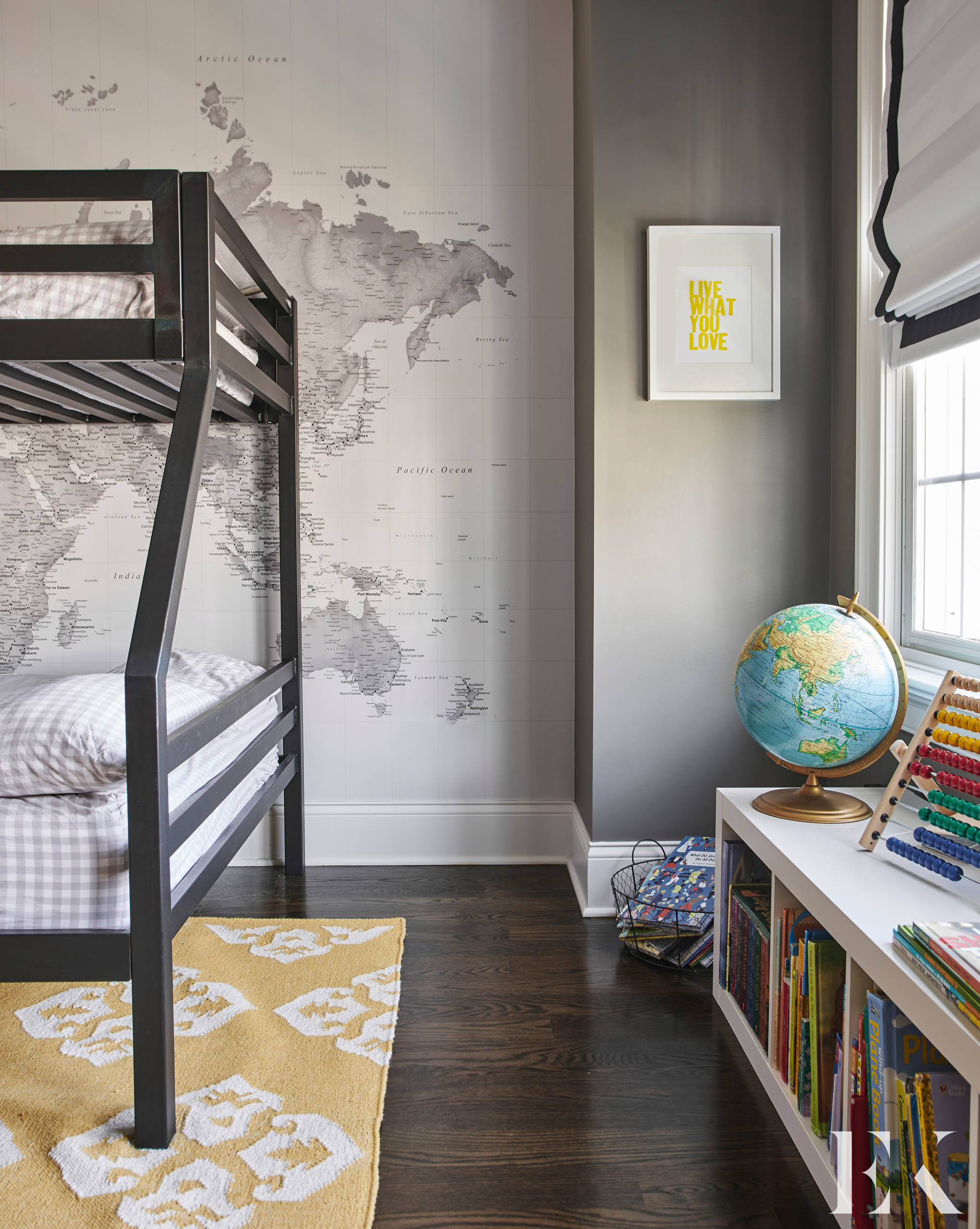 Family home tour featuring a bedroom with contemporary style with cozy home decor