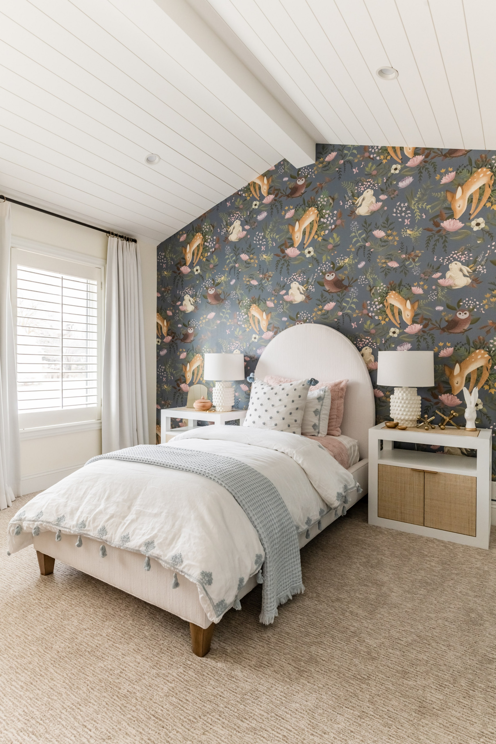 Home tour featuring draper refresh house bedroom in transitional home design