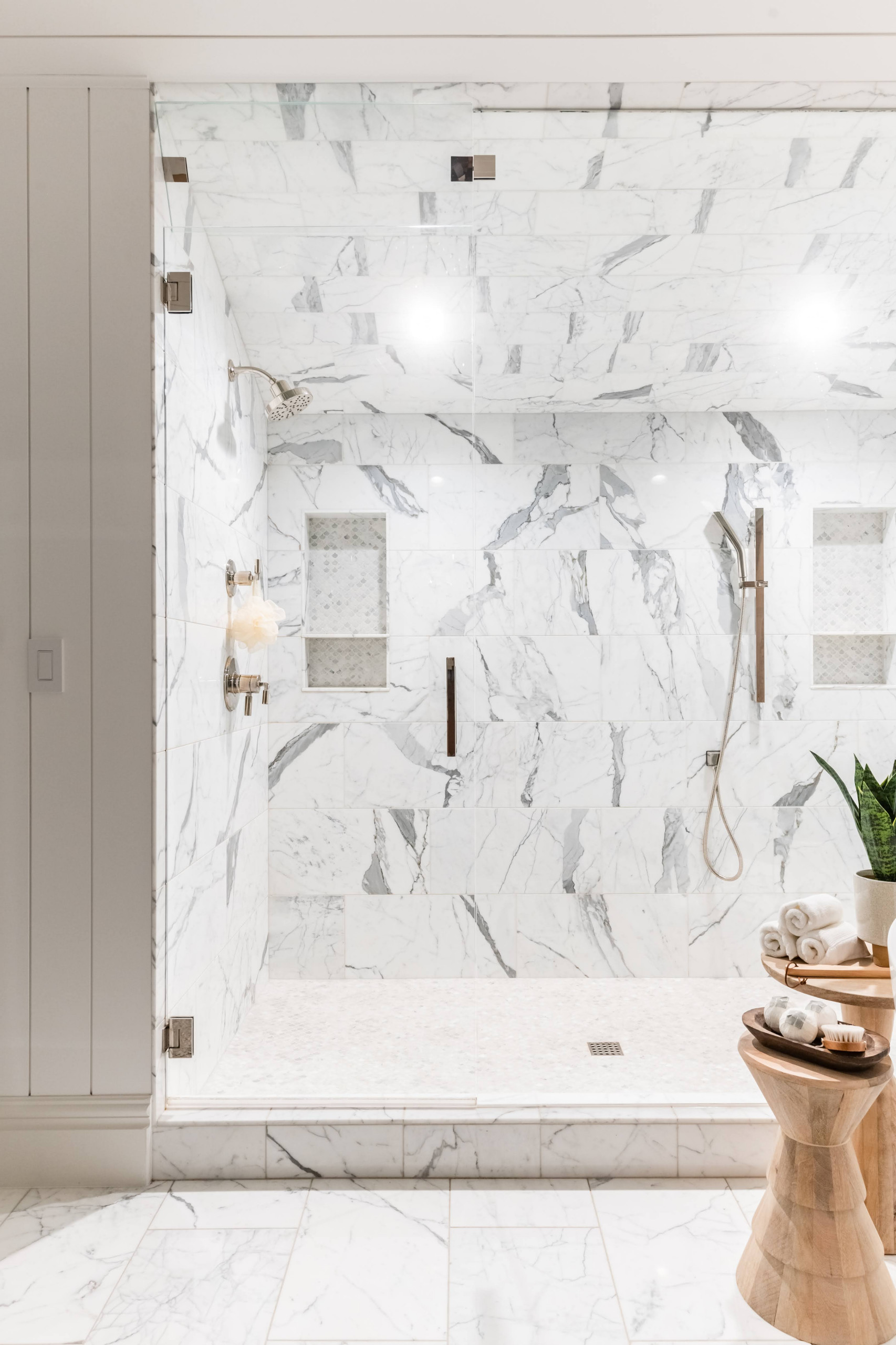 Home tour featuring draper refresh house bathroom in transitional home design