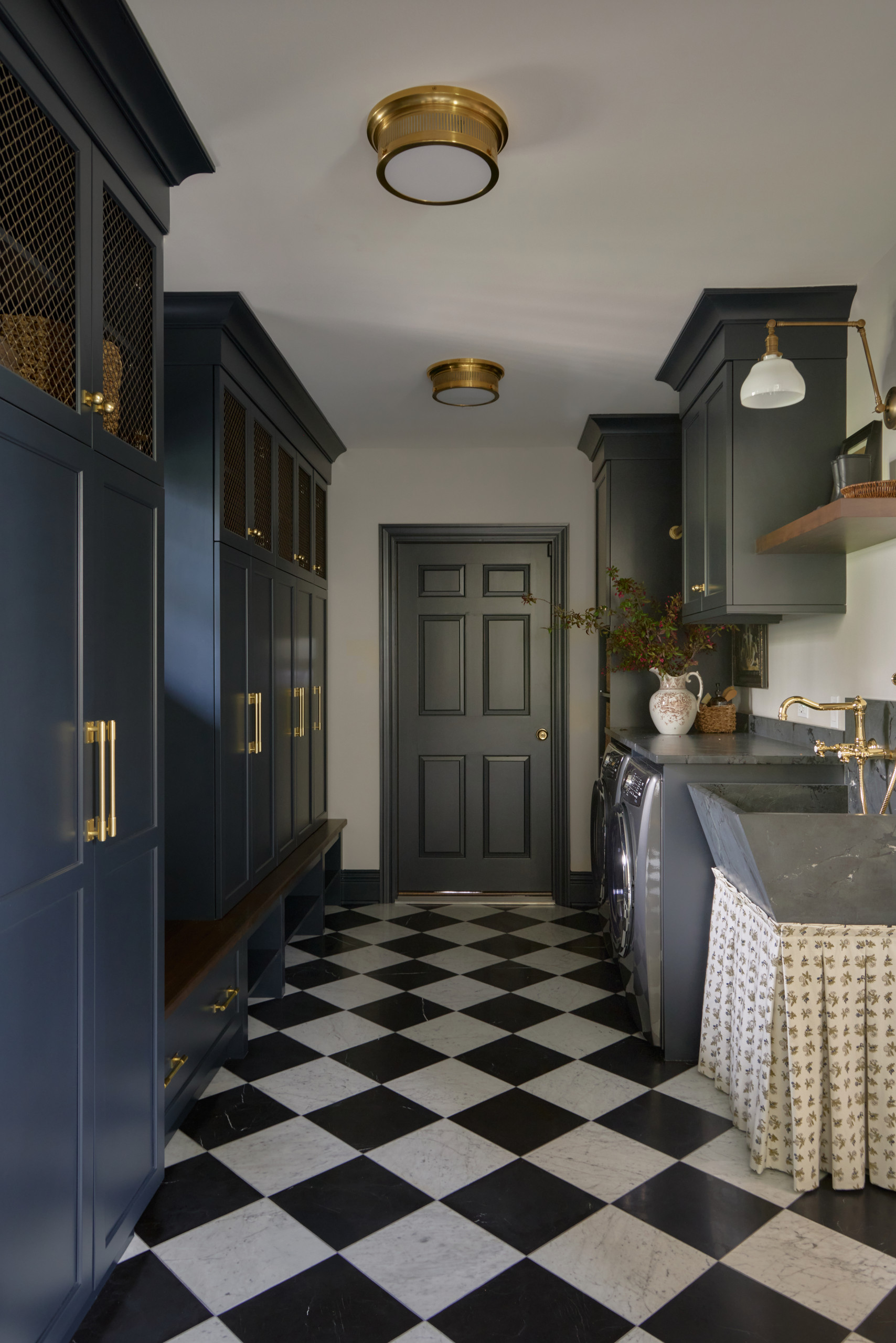 Modern farmhouse style home tour featuring a stylish bedroom