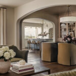 Sophisticated modern traditional home tour featuring the timeless Vista project designed by Jessica Nelson Design featuring a living room.