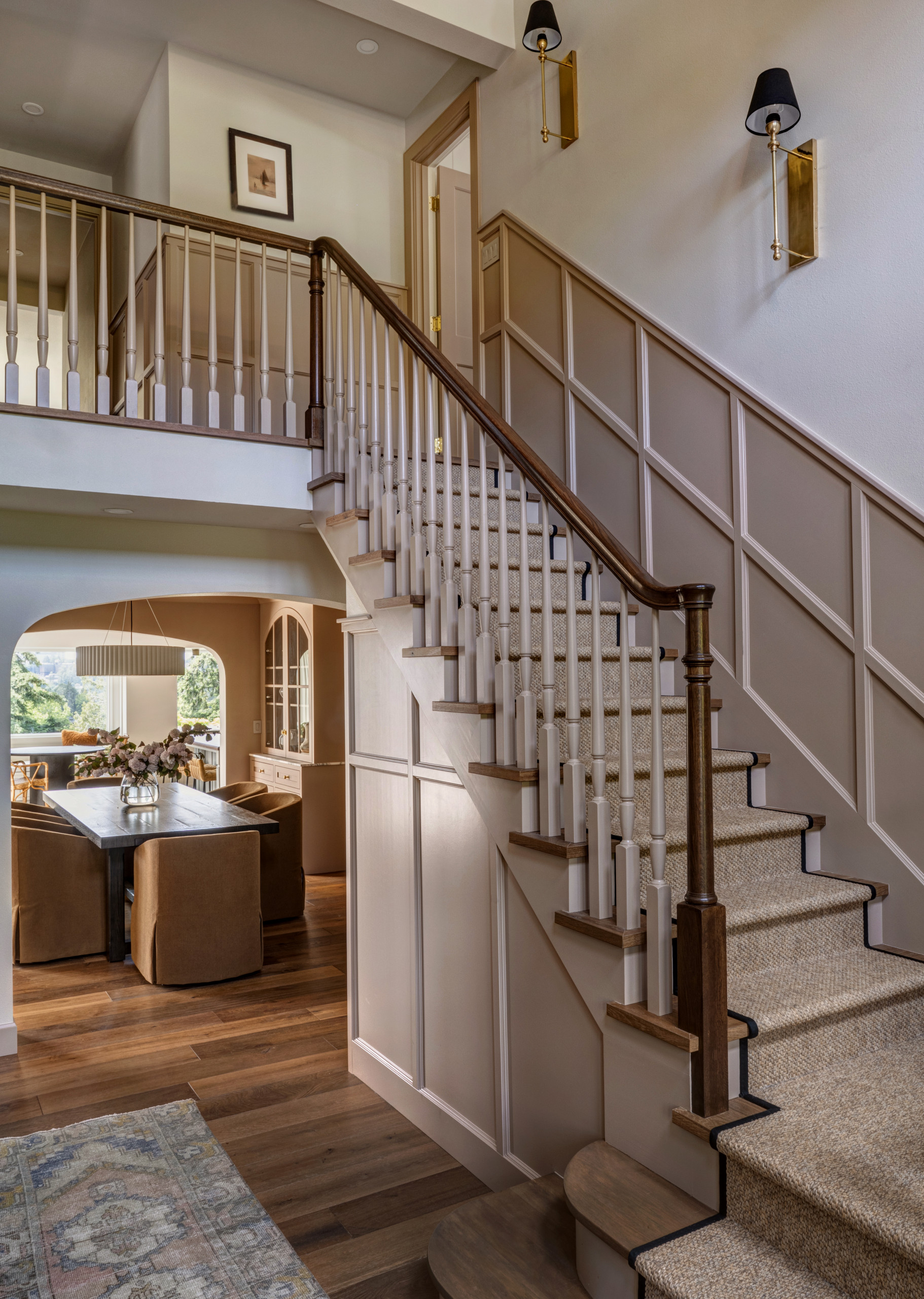 Sophisticated modern traditional home tour featuring the timeless Vista project designed by Jessica Nelson Design featuring a entryroom