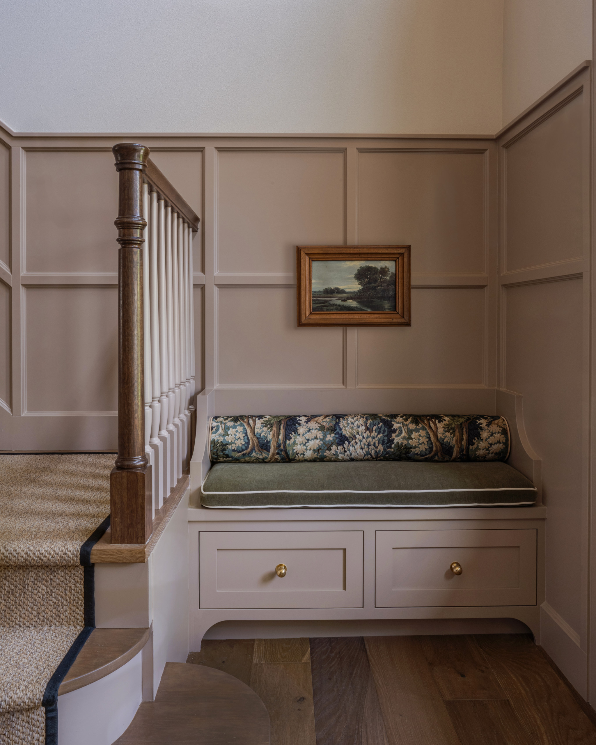 Sophisticated modern traditional home tour featuring the timeless Vista project designed by Jessica Nelson Design featuring a entryroom