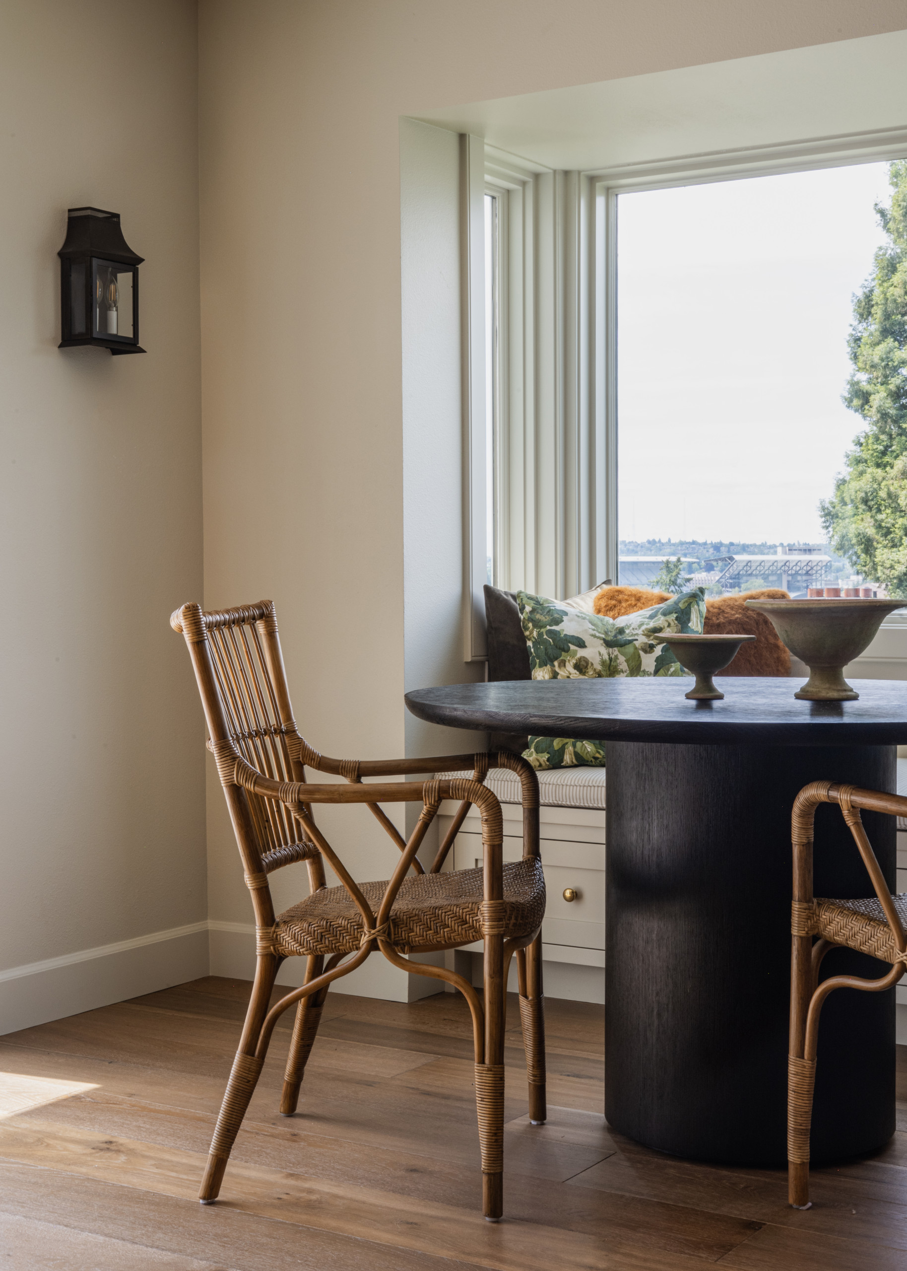 Sophisticated modern traditional home tour featuring the timeless Vista project designed by Jessica Nelson Design featuring a breakfast nook