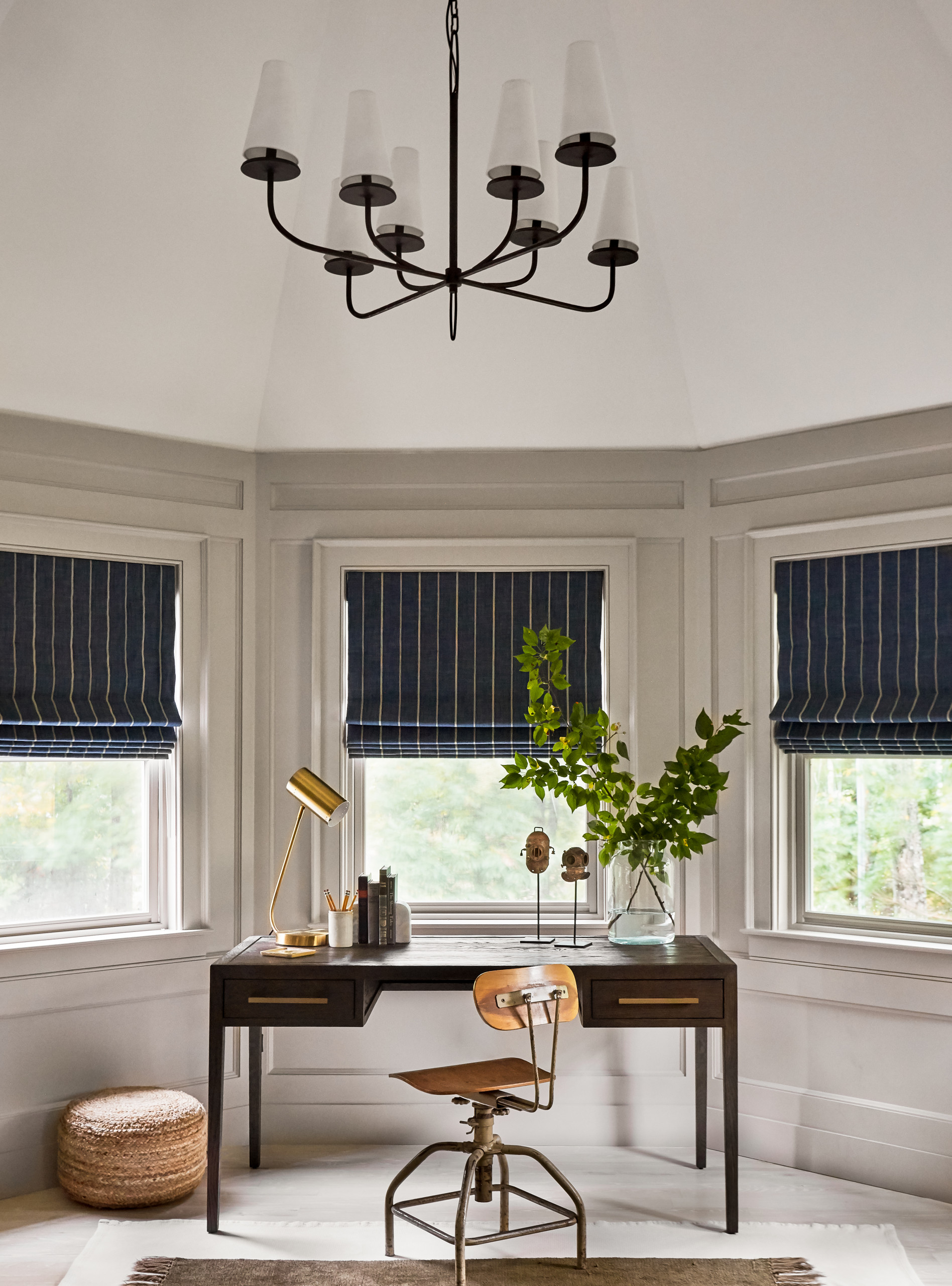 Coastal living room part of the Sag Harbor Full Home Renovation Home Tour