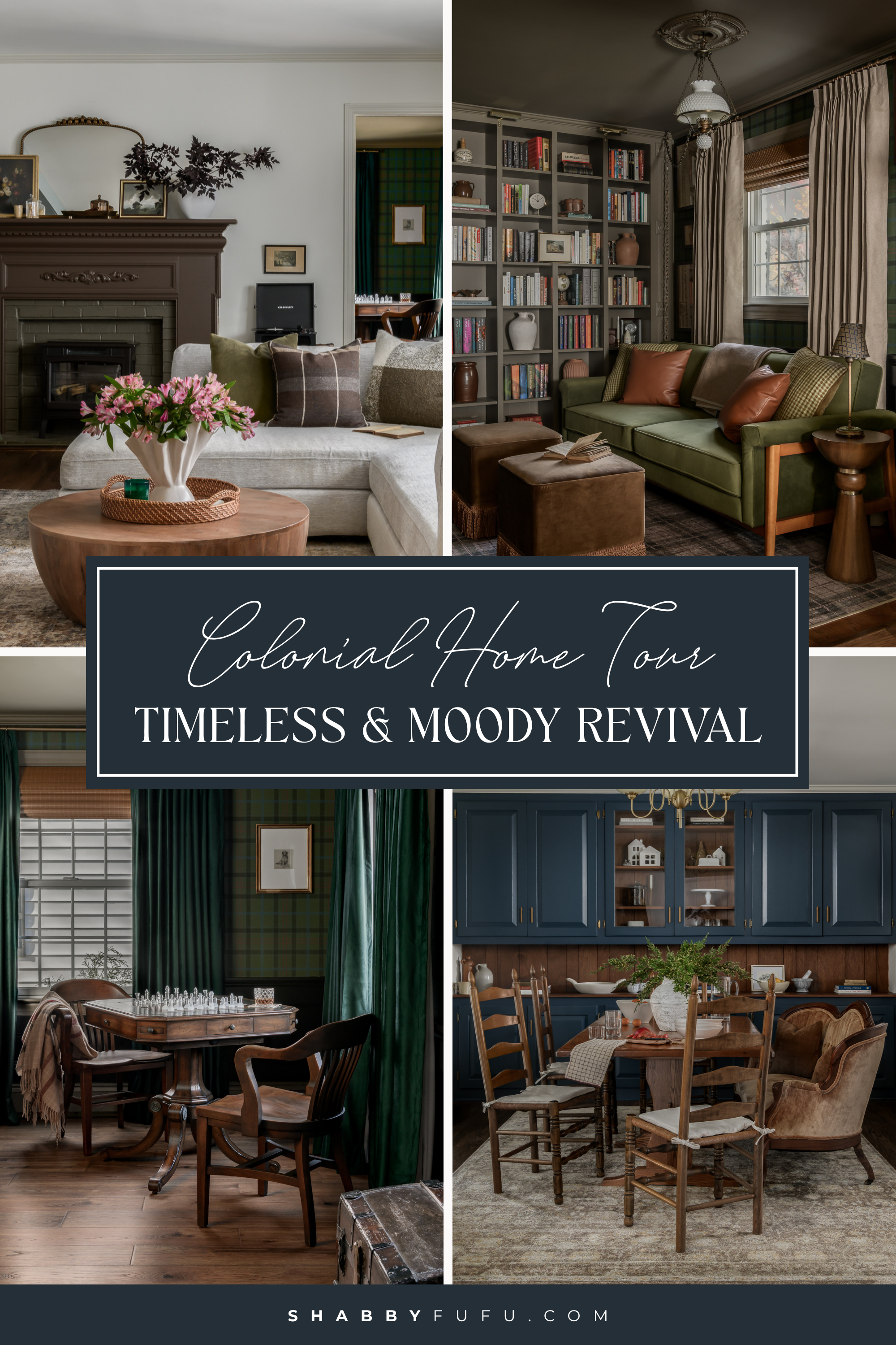 Colonial home tour Pinterest moodboard