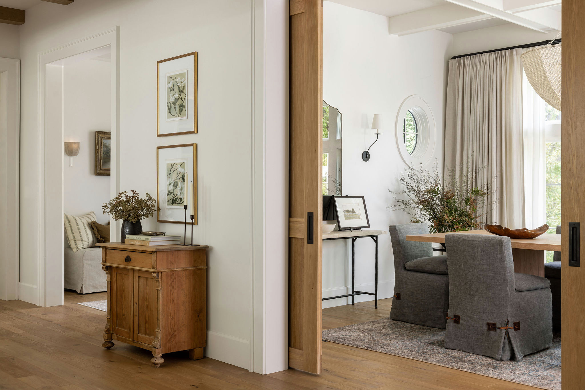 Entryway featured in traditional home tour